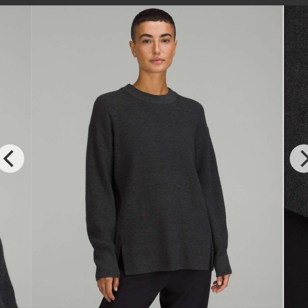 Lululemon Merino Wool-blend Ribbed Crewneck Sweater